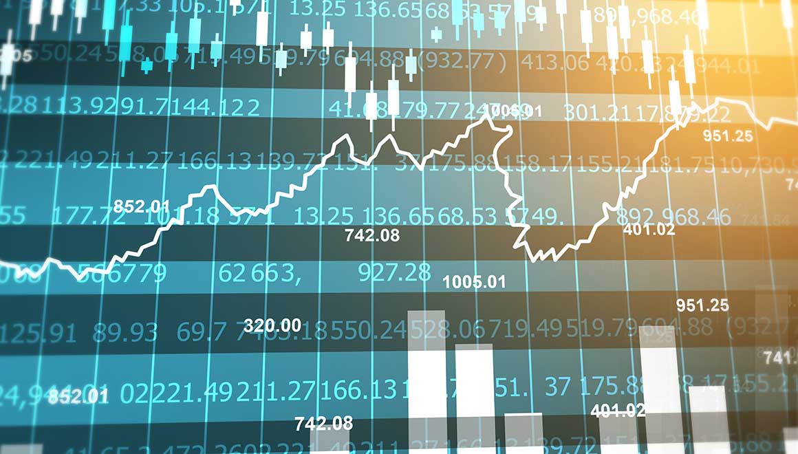 Image of a dynamic financial chart