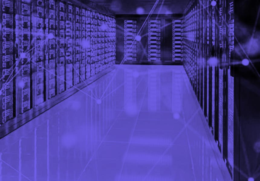 Image of a large-scale data storage solution.