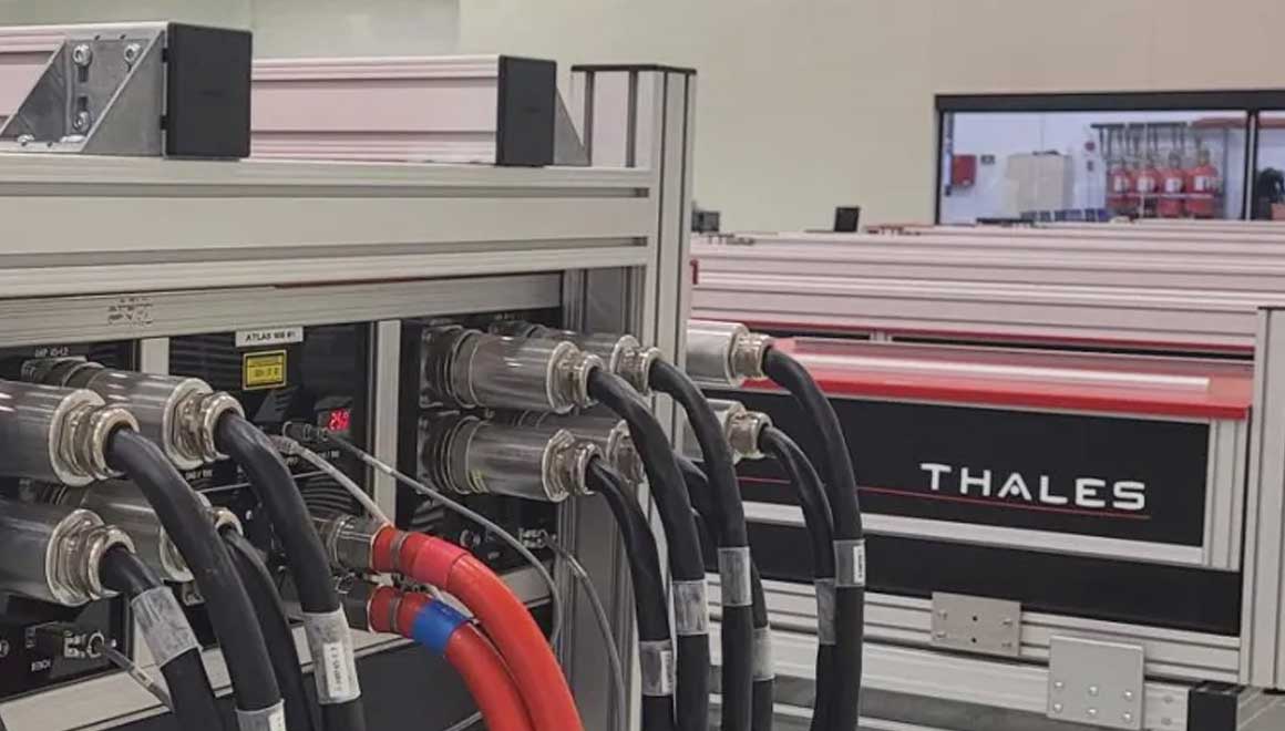 Image of Thales laser equipment.
