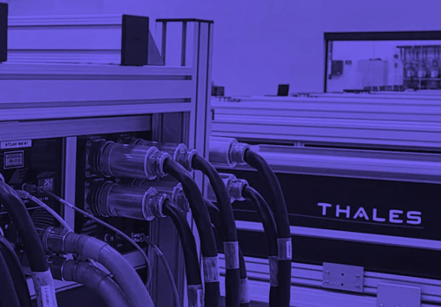 Image of Thales laser equipment.